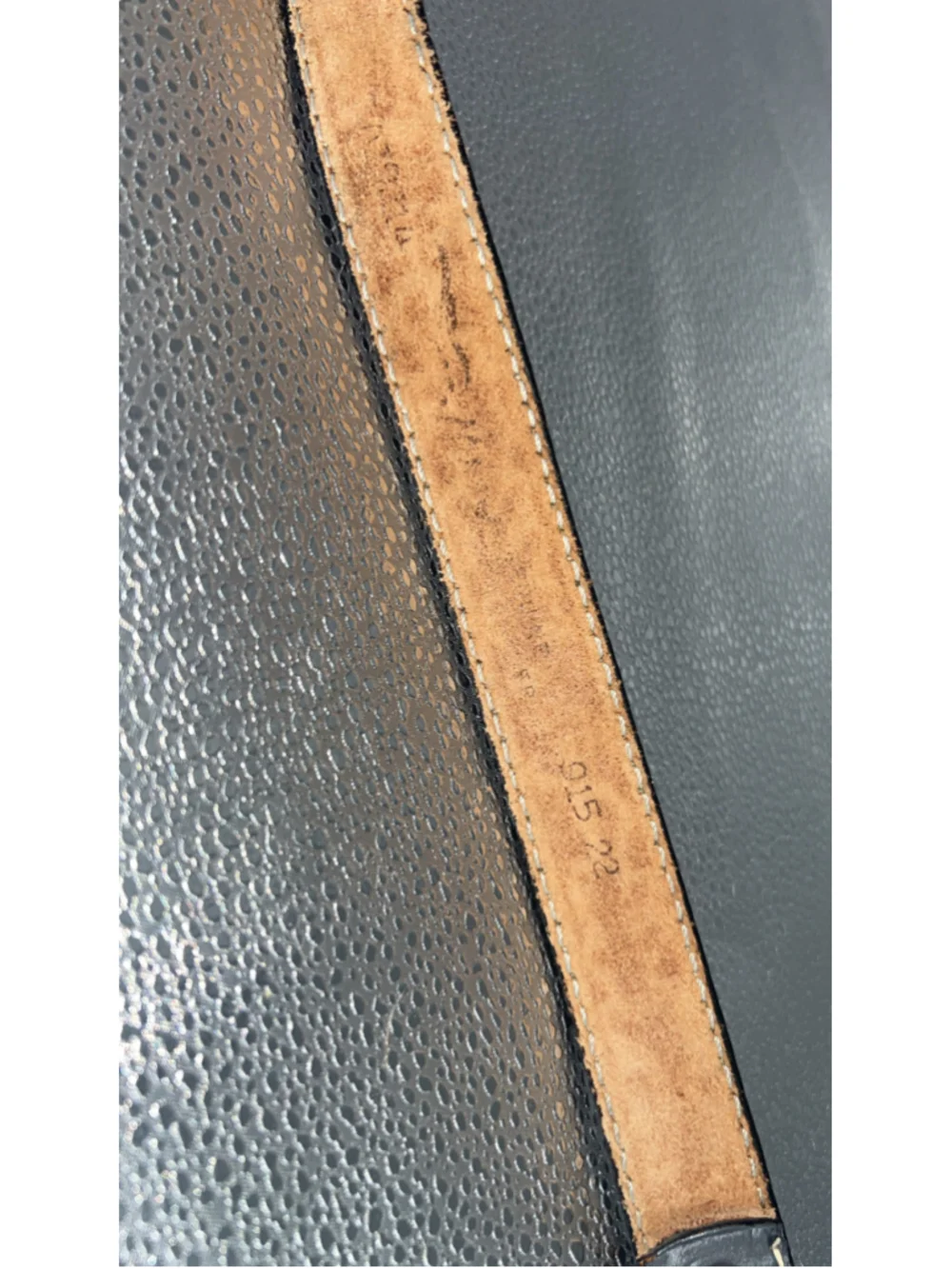 Men's Unbranded Black Brown Embossed Leather Belt One Size